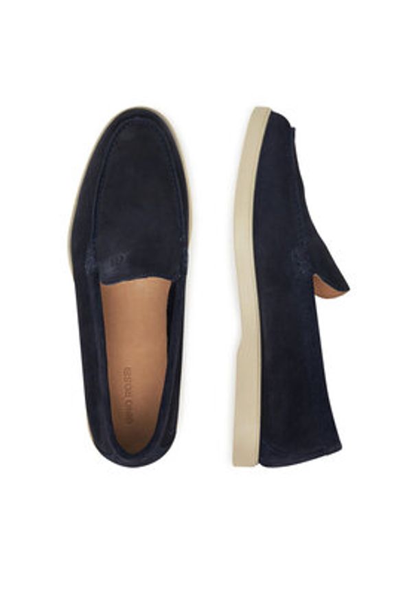 Gino Rossi Mokasyny MASSI-01 MI08 Granatowy. Kolor: niebieski. Materiał: zamsz, skóra