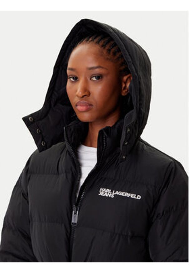 Karl Lagerfeld Jeans Kurtka zimowa A3W15023 Czarny Regular Fit. Kolor: czarny. Materiał: syntetyk. Sezon: zima