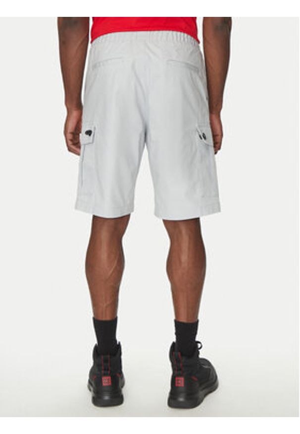 Hugo - HUGO Szorty materiałowe Garlio 50510594 Szary Regular Fit. Kolor: szary. Materiał: bawełna