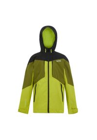 Regatta - Kurtka Dziecięca Wodoodporna Highton VI. Kolor: czarny, wielokolorowy, zielony #1