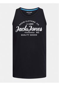 Jack & Jones - Jack&Jones Tank top Jjforest 12248622 Czarny Standard Fit. Kolor: czarny. Materiał: syntetyk
