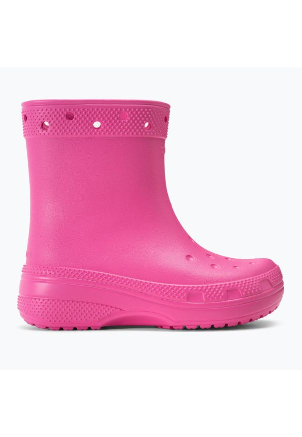 Kalosze dziecięce Crocs Classic Boot Kids juice. Kolor: różowy
