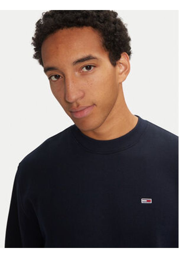 Tommy Jeans Bluza DM0DM20741 Granatowy Regular Fit. Kolor: niebieski. Materiał: bawełna