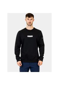 columbia - Bluza męska Columbia Beaumount Crew. Kolor: czarny. Materiał: materiał