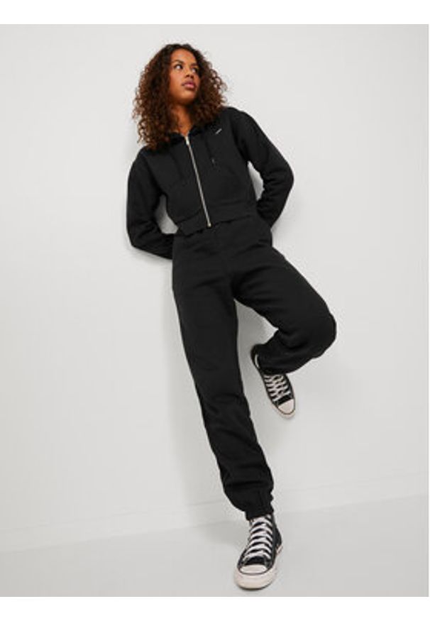 JJXX Spodnie dresowe 12223960 Czarny Relaxed Fit. Kolor: czarny. Materiał: bawełna, syntetyk