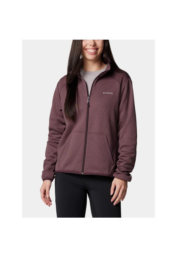 columbia - Bluza Polarowa Damska Columbia Hike Tech. Kolor: czerwony. Materiał: polar. Długość: krótkie. Sport: turystyka piesza