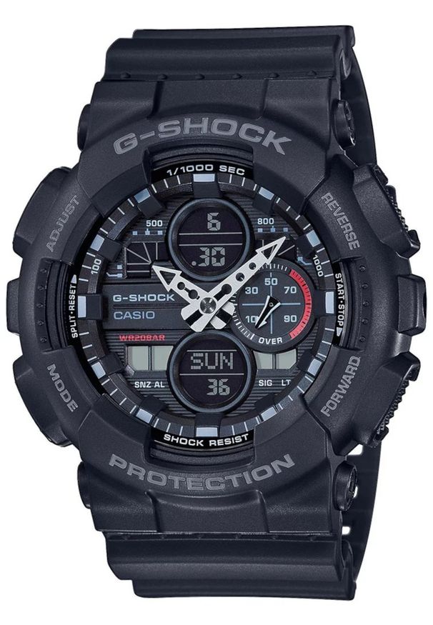 G-Shock - Zegarek Męski G-SHOCK Original GA-140-1A1ER. Rodzaj zegarka: cyfrowe. Materiał: tworzywo sztuczne. Styl: sportowy