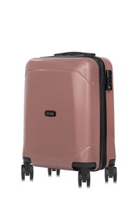Ochnik - Komplet walizek na kółkach 19'/24'/28'. Kolor: różowy. Materiał: guma, poliester, materiał #14