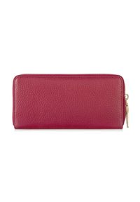 Ochnik - Duży różowy skórzany portfel damski. Kolor: różowy. Materiał: skóra #3