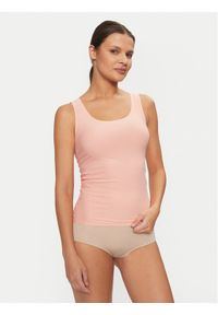 Chantelle Top Soft Stretch C26460 Pomarańczowy Regular Fit. Kolor: pomarańczowy. Materiał: syntetyk #1