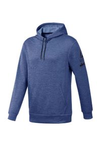 Bluza sportowa męska Reebok Workout ThermoWarm Hoodie. Kolor: niebieski