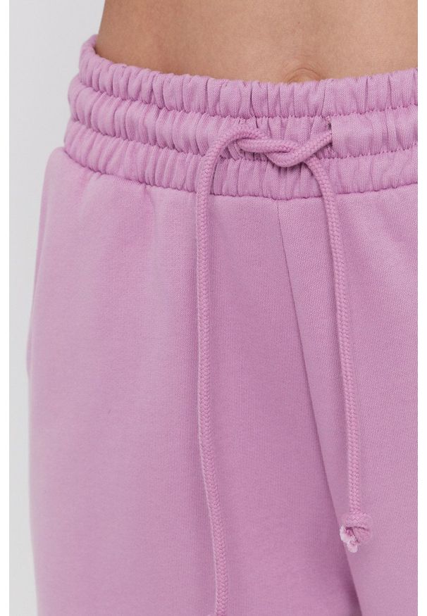Vero Moda - Spodnie. Kolor: różowy. Materiał: dzianina, materiał. Wzór: gładki