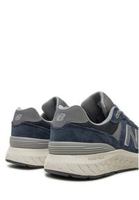 New Balance Sneakersy Walking 880 MW880CB6 Granatowy. Kolor: niebieski. Materiał: skóra, zamsz #6