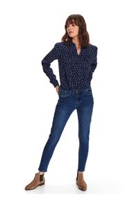 TOP SECRET - Spodnie jeansowe push up. Kolor: niebieski. Materiał: jeans. Sezon: wiosna. Styl: klasyczny #4