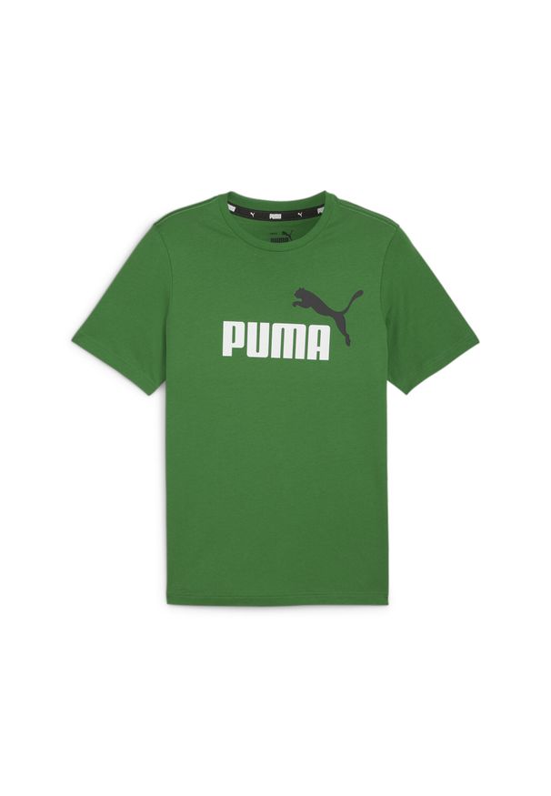 Koszulka Sportowa Męska Puma Ess+ 2 Col Logo. Kolor: zielony