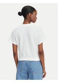 Calvin Klein Jeans T-Shirt TOWEL LV047G287G Biały Cropped Fit. Kolor: biały. Materiał: bawełna #4