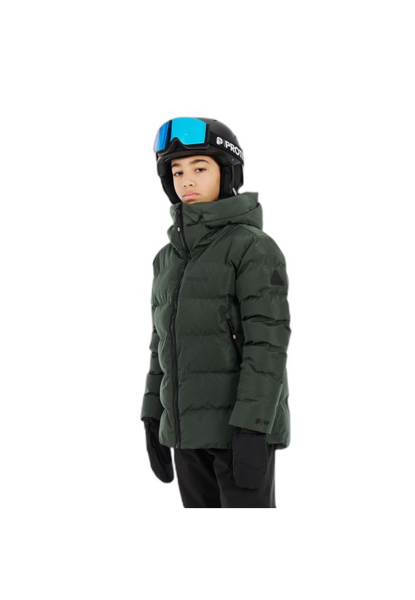 Dziecięca kurtka narciarska Protest Dillon. Kolor: zielony. Sezon: zima. Sport: narciarstwo