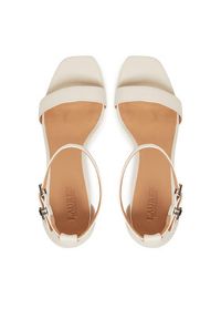 Lauren Ralph Lauren - LAUREN RALPH LAUREN Sandały Logan 802935561001 Biały. Kolor: biały. Materiał: skóra #5