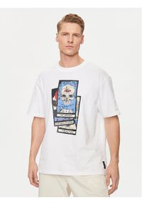 Puma T-Shirt Hoops Deck 624776 Biały Regular Fit. Kolor: biały. Materiał: bawełna #1