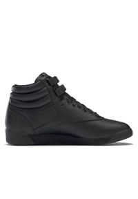 Buty do chodzenia damskie Reebok Freestyle. Zapięcie: rzepy. Kolor: czarny. Materiał: tkanina, materiał, skóra, syntetyk. Szerokość cholewki: normalna. Sport: turystyka piesza