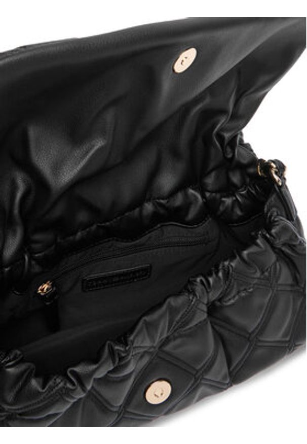 TOMMY HILFIGER - Tommy Hilfiger Torebka Th Feminine Shoulder Bag AW0AW18717 Czarny. Kolor: czarny. Materiał: skórzane