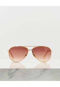 CELINE - Różowe okulary przeciwsłoneczne Aviator. Kolor: różowy, wielokolorowy, fioletowy. Materiał: materiał. Wzór: gradientowy #2