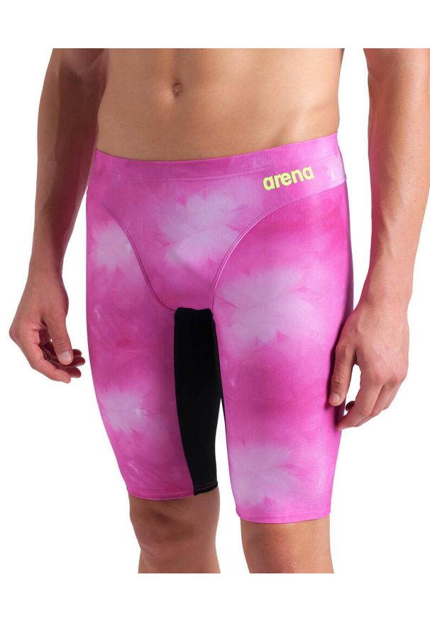Spodenki Treningowe Arena Swim Jammer Allover Print. Kolor: różowy. Wzór: nadruk