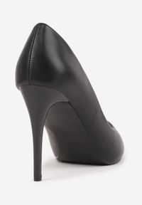 Born2be - Czarne Szpilki Metiphoche. Okazja: do pracy, na co dzień. Kolor: czarny. Materiał: jeans. Wzór: gładki. Obcas: na szpilce. Styl: elegancki, klasyczny, casual, wizytowy #4