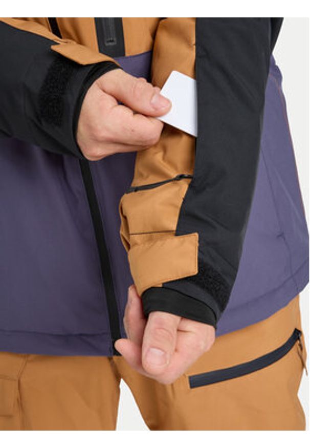 Quiksilver Kurtka snowboardowa Sycamore Block EQYTJ03503 Kolorowy Modern Fit. Materiał: syntetyk. Wzór: kolorowy. Sport: snowboard