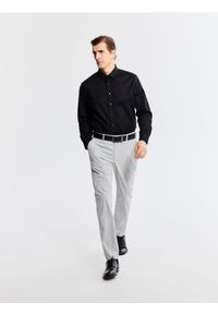Reserved - Spodnie chino slim fit - szary. Kolor: szary. Materiał: wiskoza, tkanina #1
