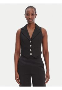 Morgan Kamizelka 251-CJANA.F Czarny Slim Fit. Kolor: czarny. Materiał: syntetyk #1
