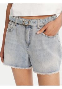 TwinSet - TWINSET Szorty jeansowe 251TT2262 Niebieski Slim Fit. Kolor: niebieski. Materiał: bawełna #3