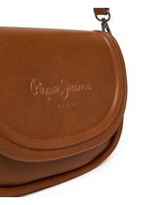 Pepe Jeans Torebka Crisha Code PL0300006 Brązowy. Kolor: brązowy. Materiał: skórzane