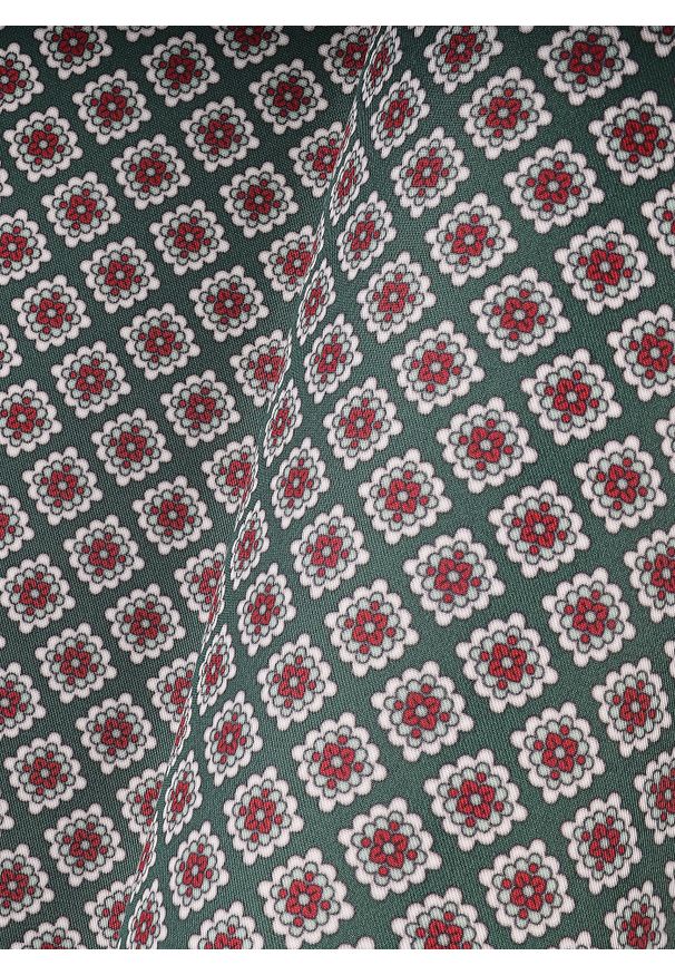 Pako Lorente - PAKO LORENTE – Zielona poszetka w mikrowzór. Kolor: zielony. Materiał: poliester