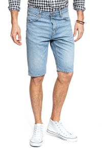 Lee - SPODENKI LEE 5 POCKET SHORT FLICK LIGHT L73ELJIR. Materiał: jeans