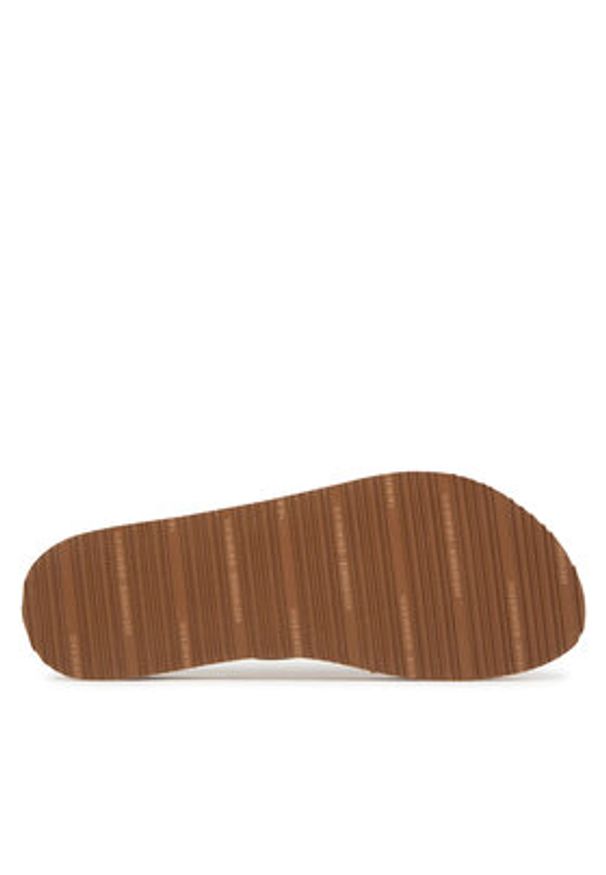 TOMMY HILFIGER - Tommy Hilfiger Japonki Elevated Chic Beach Sandal FW0FW08523 Beżowy. Kolor: beżowy. Materiał: skóra