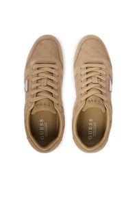 Guess Sneakersy FMTUDD SUE12 Khaki. Kolor: brązowy. Materiał: materiał #3