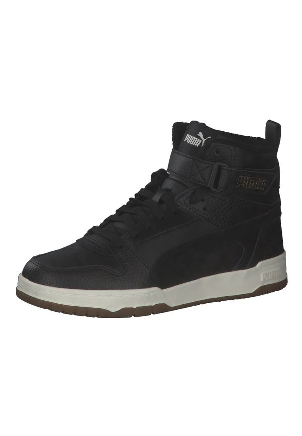 Buty do chodzenia dla dzieci Puma Rbd Game Wtr. Wysokość cholewki: za kostkę. Zapięcie: sznurówki. Kolor: czarny. Materiał: materiał. Szerokość cholewki: normalna. Sport: turystyka piesza