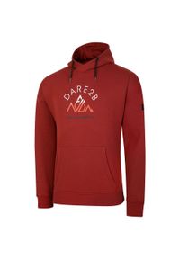 DARE 2B - Bluza turystyczna męska Distinctly z kapturem. Okazja: na spacer. Typ kołnierza: kaptur. Kolor: pomarańczowy. Długość: długie. Styl: sportowy. Sport: turystyka piesza