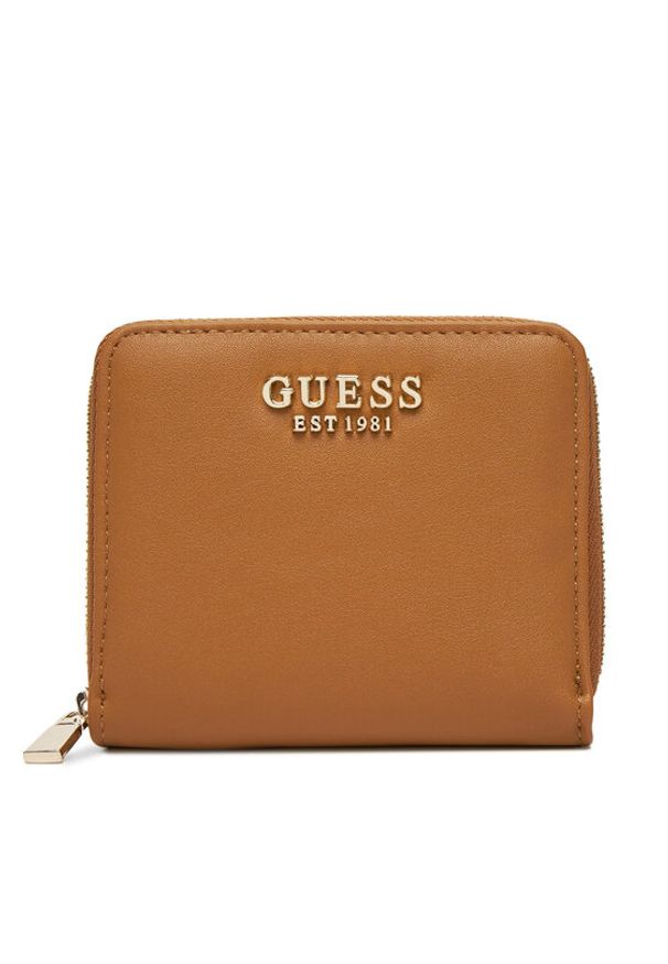 Guess Mały Portfel Damski Talent Slg SWNG96 69137 Brązowy. Kolor: brązowy. Materiał: skóra