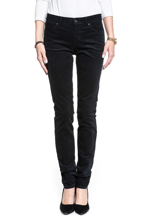Wrangler - WRANGLER SLIM DARK NAVY W28LEK18R 112128383. Wzór: jednolity