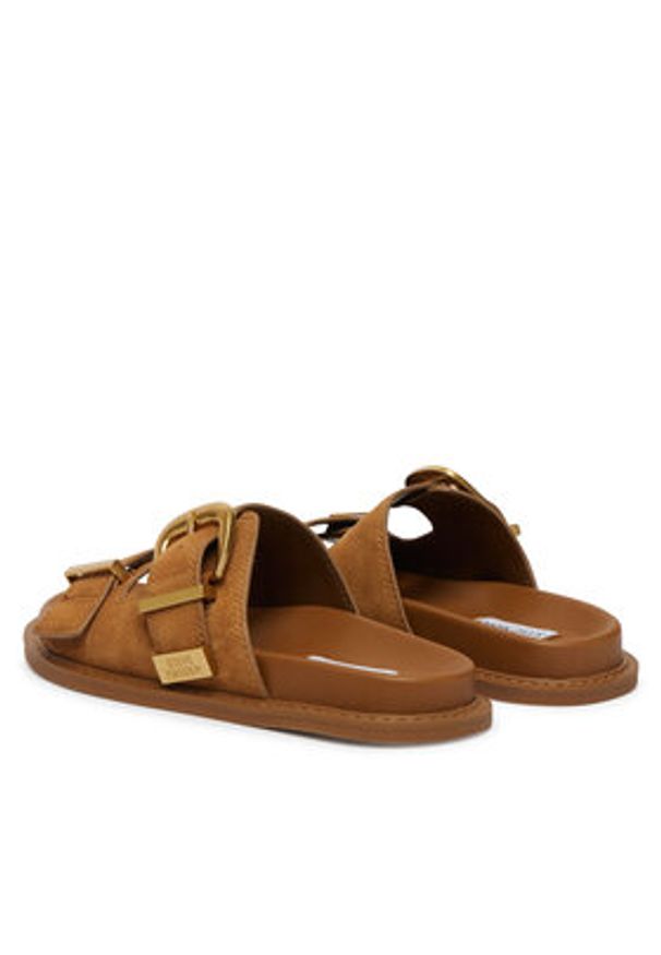 Steve Madden Klapki Arch 11003596 Brązowy. Kolor: brązowy. Materiał: zamsz, skóra