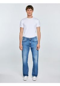 Big-Star - Jeansy męskie niebieskie Brandon 380. Okazja: na co dzień. Kolor: niebieski. Styl: klasyczny, casual #4