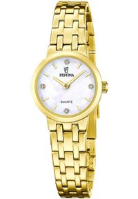 Zegarek Festina Zegarek damski Festina F20748-1 CYRKONIE złoty. Kolor: złoty #1