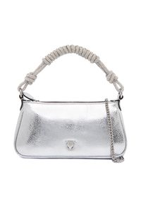 Pinko - PINKO Torebka Half Moon Baguette Mini AI 25-26 PLTT 105915 A2WD Srebrny. Kolor: srebrny. Materiał: skórzane