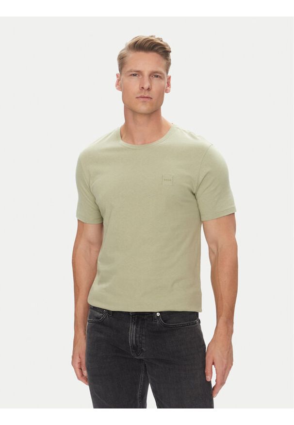 BOSS T-Shirt Tales 50508584 Zielony Regular Fit. Kolor: zielony. Materiał: bawełna