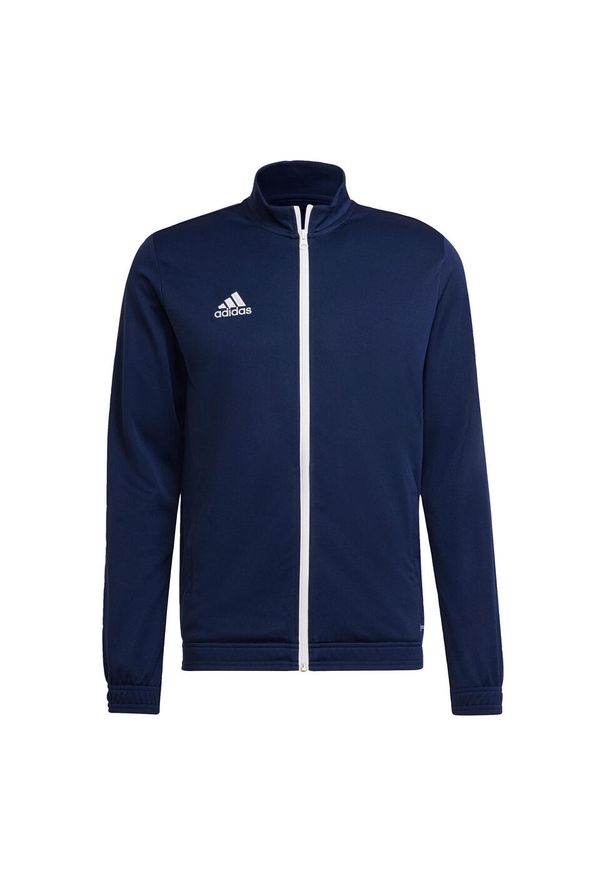 Adidas - Entrada 22 Track Jacket. Kolor: niebieski. Materiał: materiał. Sport: piłka nożna