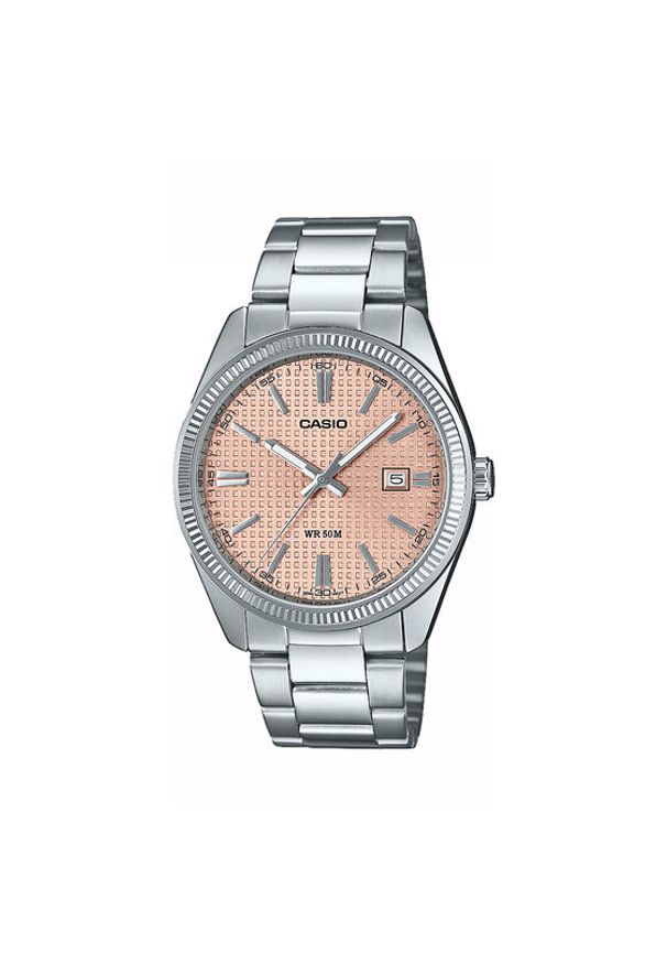 Casio Zegarek Timeless Collection MTP-1302PE-4AVEF Srebrny. Kolor: srebrny