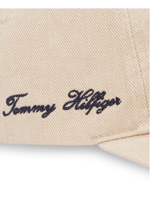 TOMMY HILFIGER - Tommy Hilfiger Czapka z daszkiem Seasonal Flag Wash 6 Panel Cap AM0AM13348 Beżowy. Kolor: beżowy. Materiał: bawełna, materiał