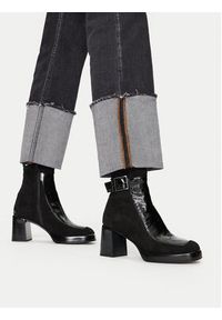 Hispanitas Botki Velour Str-I24 HI243664 Czarny. Kolor: czarny. Materiał: skóra #6